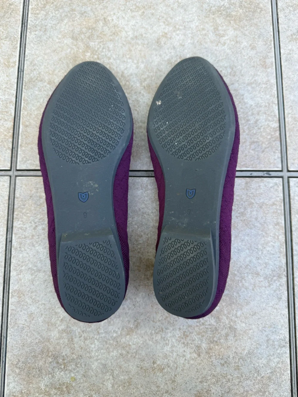 Rothy's The Almond Loafer in Quilted Plum. - Picture 11 of 12